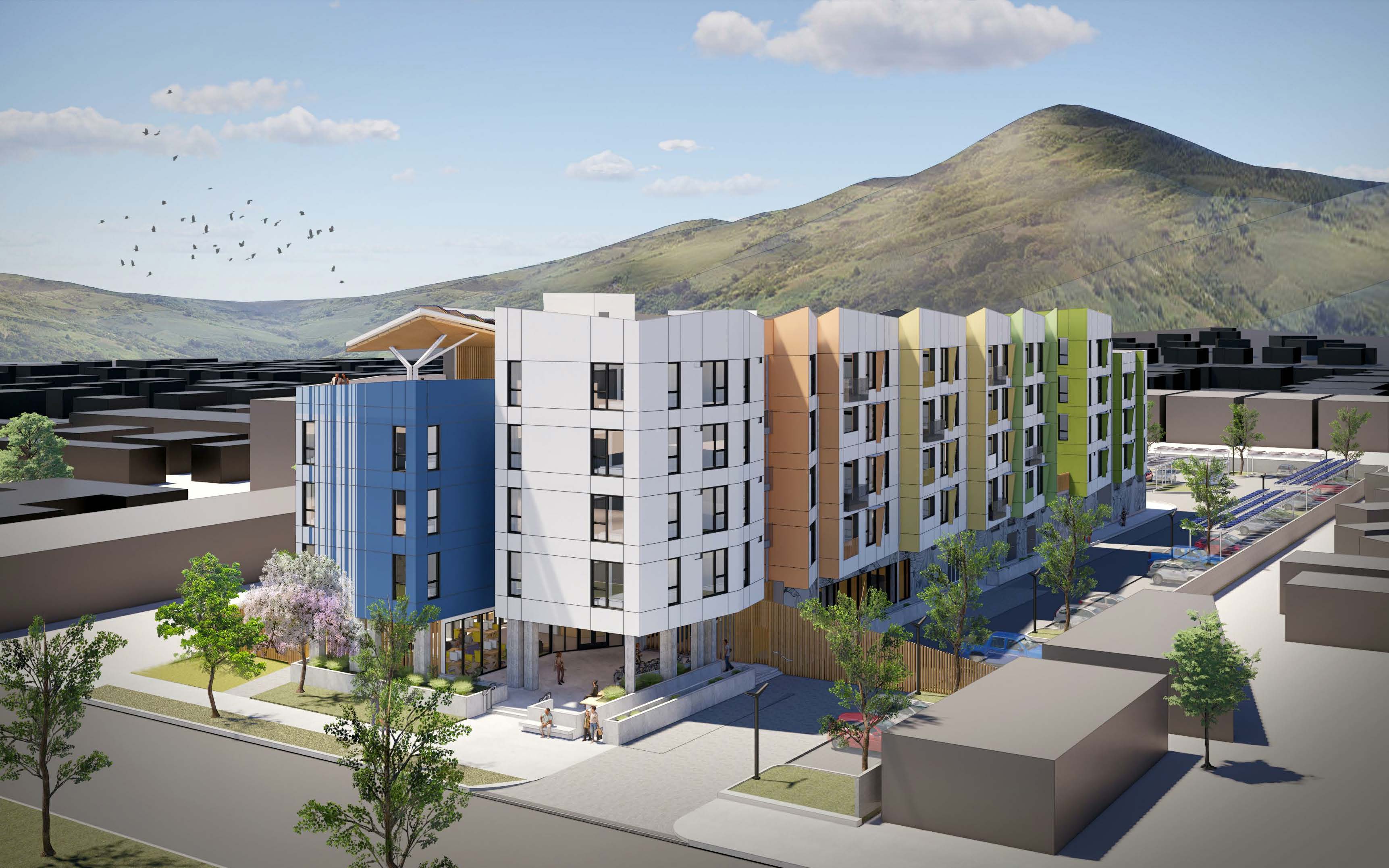 Rendering of The Magnolias, an affordable housing project in Morgan Hill