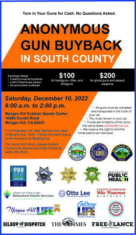 Anonymous Gun Buy Back in South County 