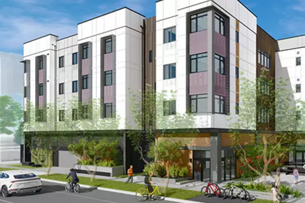 Computer rendering of the proposed housing site at Grant Avenue.