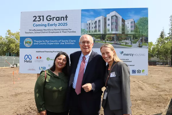 County Supervisor Joe Simitian breaks ground for 231 Grant Avenue Educator Workforce Housing development