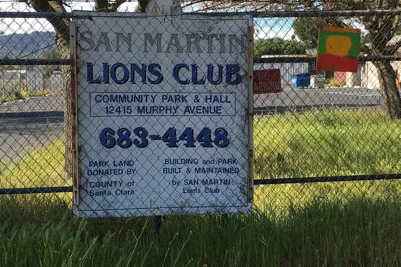 San Martin Lions Club sign