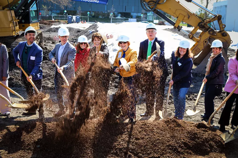 Groundbreaking at La Avenida affordable housing project in Mountain View.