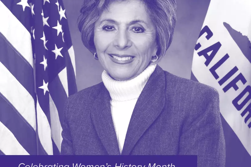 barbara boxer womens history month graphic