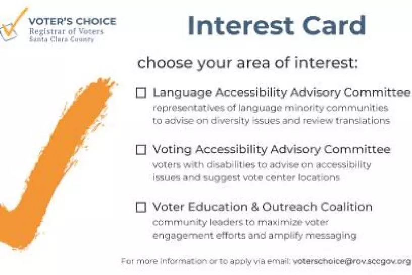Voters Choice Interest Card