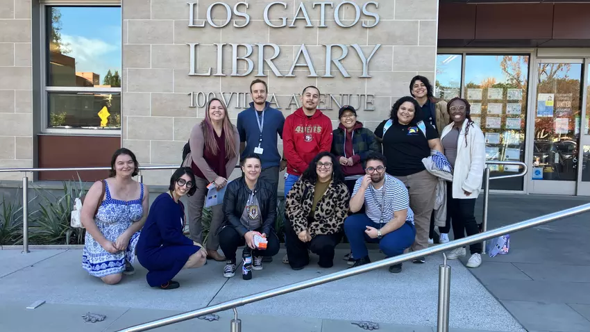 Q corner team at Los Gatos Library