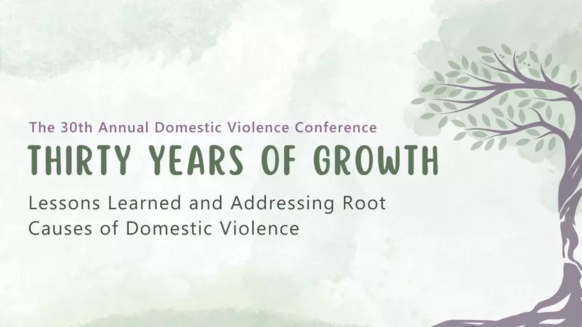 The 30th Annual Domestic Violence Conference, Thirty years of growth. Lessons Learned and Addressing Root Causes of Domestic Violence