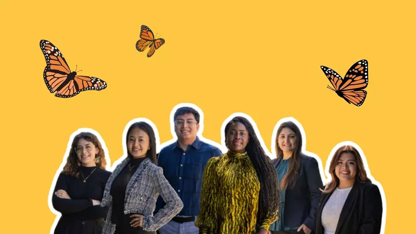 Six fellows from the 2023 New Americans Fellowship