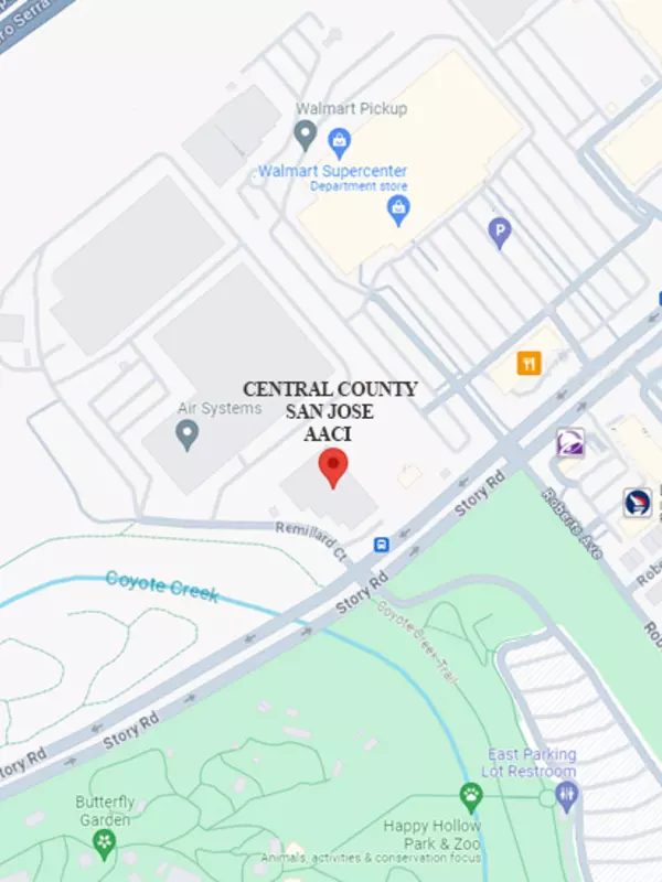 Map to Central County Family Justice Center