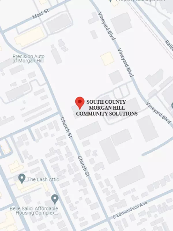 Map to South County Family Justice Center
