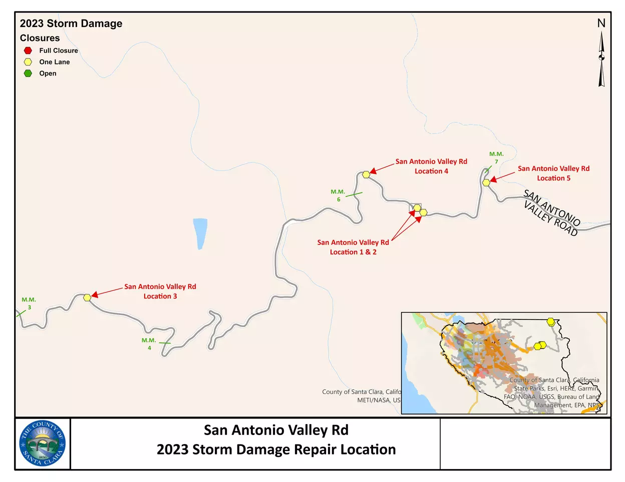 San Antonio Valley Road Site 2 Proximity Map