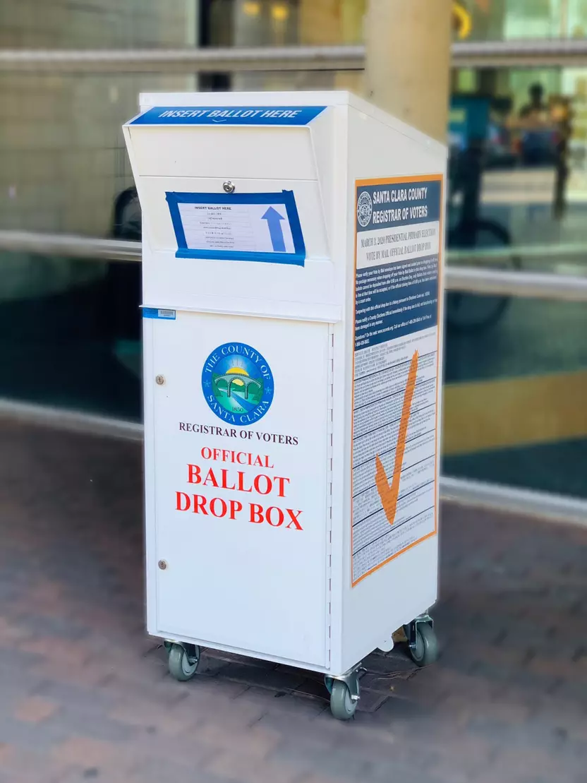 Santa Clara County official ballot drop box