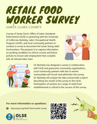 Retail Food Worker Survey Flyer