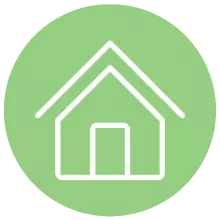 Green Circle with House Icon