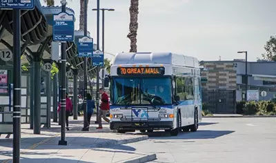 VTA bus going to Great Mall